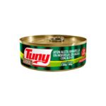 Atún aleta amarilla en agua con aceite Tuny