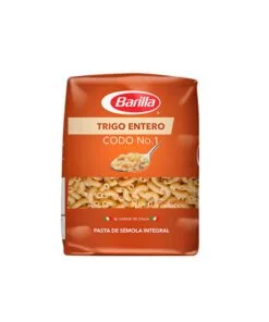 Pasta de codo trigo entero no.1 Barilla
