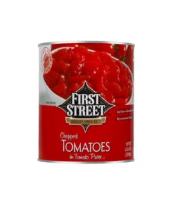 Tomate en trocitos con puré First Street
