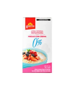 Avena integral instantánea sabor fresas con crema Granvita